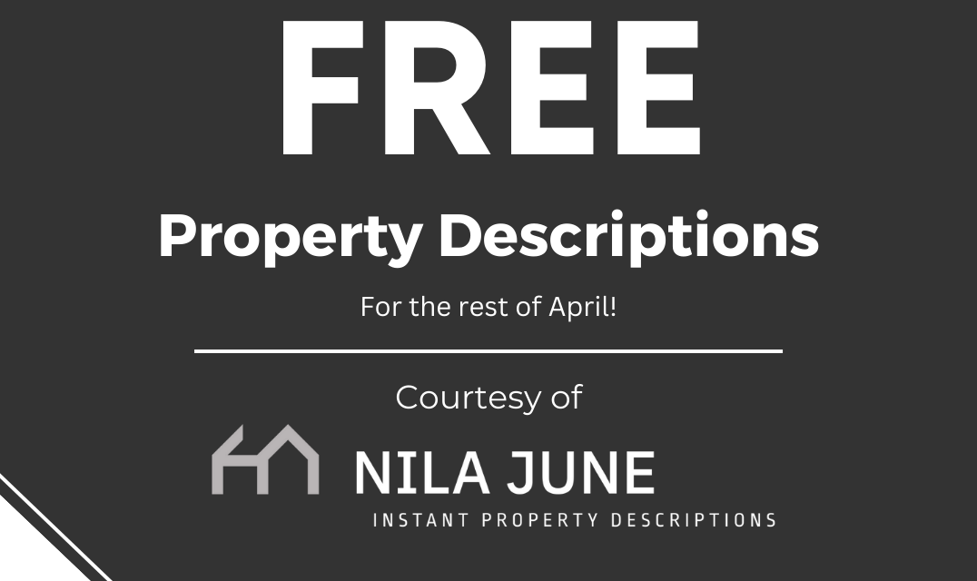 AI Generated Property Descriptions FREE for Rest of April